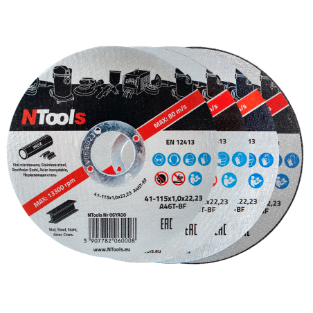 DISCO DA TAGLIO PER ACCIAIO 125x1,6 x22,23 (25 Pz)