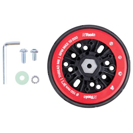 PLATORELLO HEX M8+5/16" Ø150 8+8/6+1 FORO