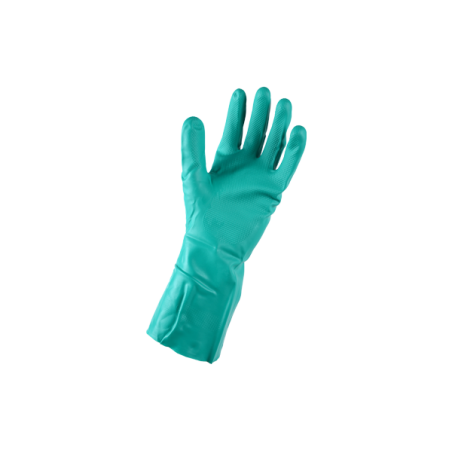 GUANTI NITRILE Tg.8,5 VERDE CON MAGLIA INTERNA