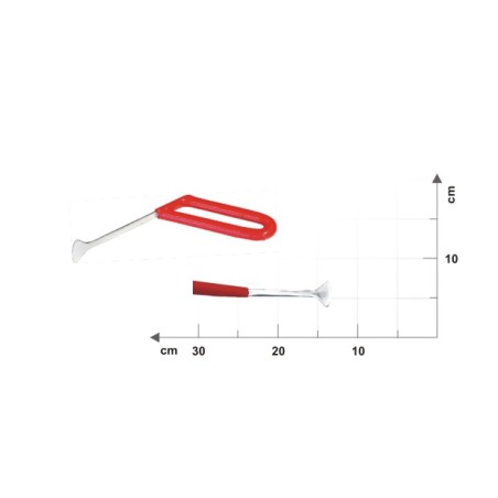 Strumento per Tirare le Ammaccature. lungo 10cm, spesso 9mmx3mm. Con punta larga a forma di pinna -N.WT10lG-