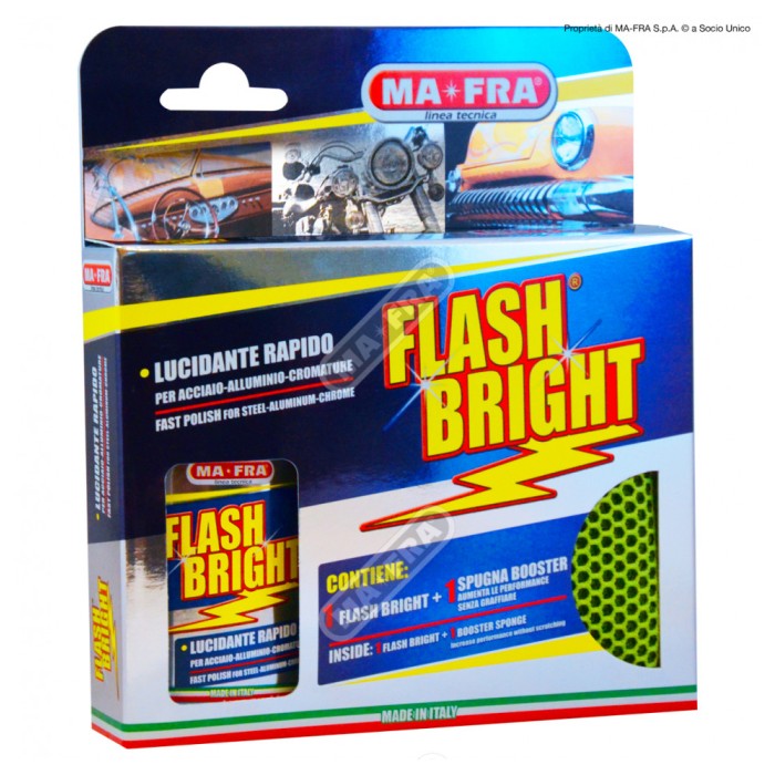 FLASH BRIGHT kit+ spugna Booster  80ml    6 PCS