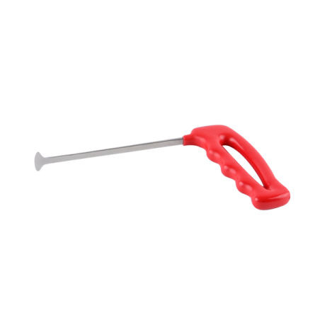 STRUMENTO PER RIMOZIONE AMMACCATURE. 15 cm di lunghezza, 6 mm x 2 mm di spessore, forma a conchiglia, 'punta piccola'.