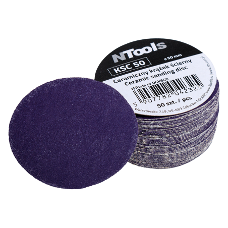 DISCO ABRASIVO CERAMICO 50mm P320 -50 pz-