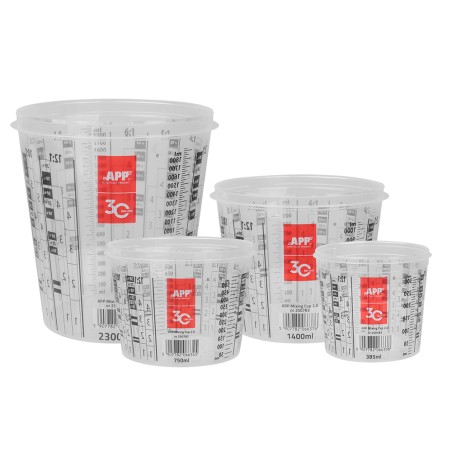 TAZZA 2300/1900ml GRADUATA PER MISCELARE VERNICI  20 pz
