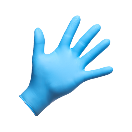 GUANTI IN NITRILE BLUE " XL" 5my(cf.100pz)