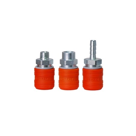 INNESTO RAPIDO-ACCIAIO SICUREZZA FEMMINA BSPP 1/4""EUROPE"