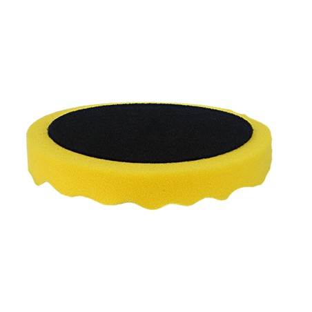 TAMPONE LUCIDANTE  Ø150 GIALLO UNIV. H25 BUGNATO C/VELCRO