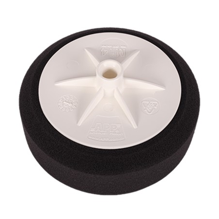 TAMPONE LUCIDANTE Ø150 M14 H50 NERO SOFT LUCIDANTE LISCIA