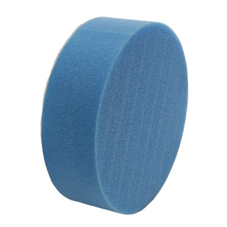 TAMPONE Ø160X50 AZZURRO EXTRA HARD RESINATO C/VELCRO