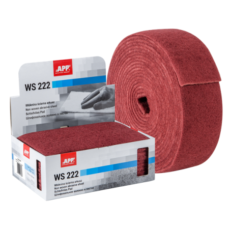 FOGLIO ABRASIVO GRANA MEDIA ROSSO TESSUTO NON T.10PZ