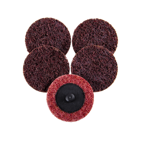 DISCHETTI ABRASIVI TESSUTO NON TESSUTO GRANA MEDIA Ø50 ROSSO (50pz)