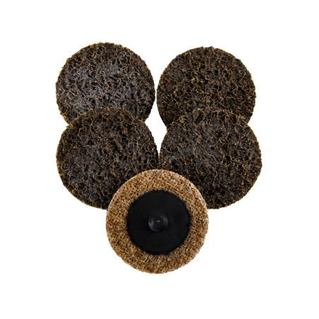 DISCHETTI ABRASIVI TESSUTO NON TESSUTO GRANA GROSSA Ø50 MARRONE (50pz)