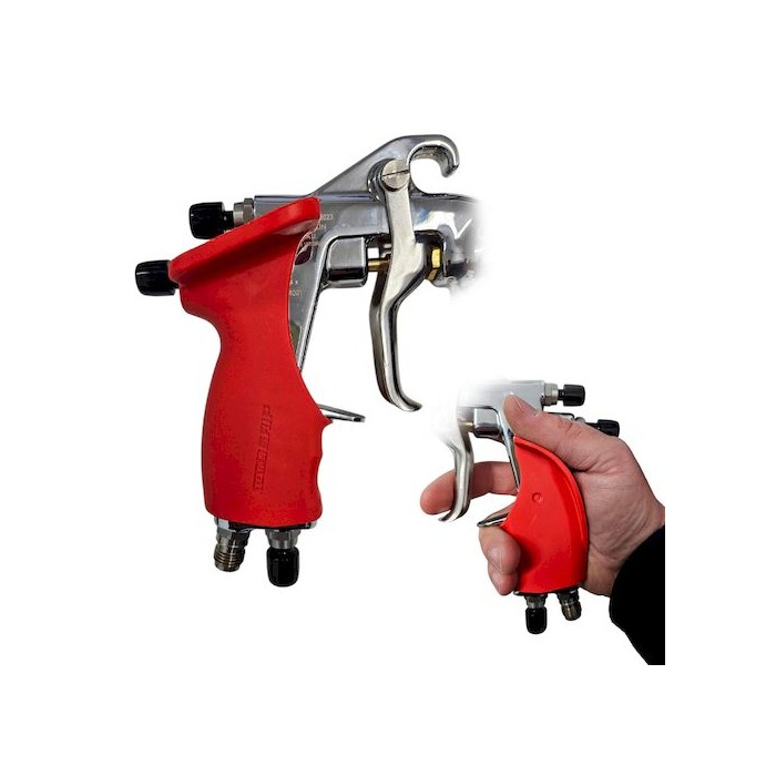 IMPUGNATURA GRIP UNIVERSALE PER AEROGRAFO -ROSSO-