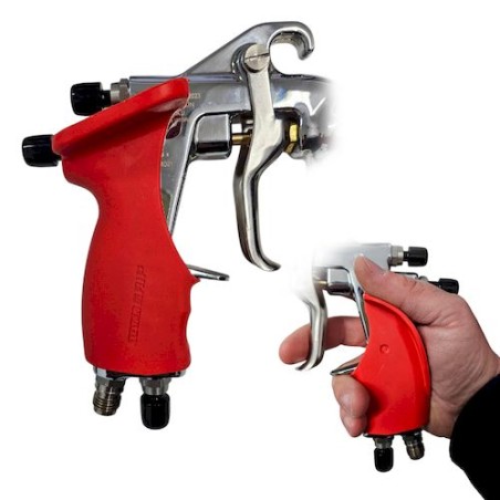 IMPUGNATURA GRIP UNIVERSALE PER AEROGRAFO -ROSSO-