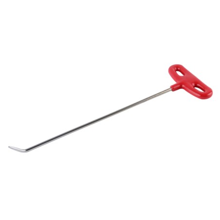 N.BT 35-TRUMENTO PER RIMOZIONE AMMACCATURE.BT-35: 35 cm di lunghezza, 6 mm di spessore, 1 punta piegata e arrotondata.