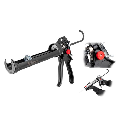 PISTOLA DOSATRICE MANUALE PER CARTUCCE DA 310 ml NTools HKS PRO